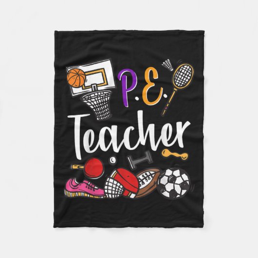 Physical Education Teacher Proud Pe Teacher Srts C Fleece Deken (Voorkant)