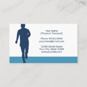 Physical Therapeut PT visitekaartsjabloon Visitekaartje (Achterkant)