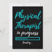 Physical Therapist In Progress Bedankkaart (Voorkant)