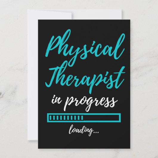 Physical Therapist In Progress Bedankkaart (Voorkant)