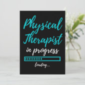Physical Therapist In Progress Bedankkaart (Staand voorkant)