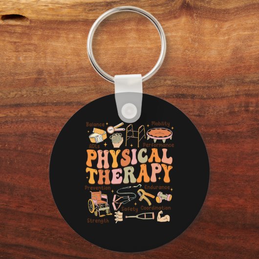 Physical Therapist Pt Pta Fall Thanksgiving Physic Sleutelhanger (Voorkant)