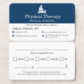 Physical Therapist Scheduling Reminder Visitekaartje