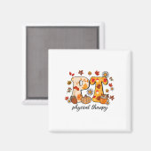Physical Therapist Shirt Pt Fall Thanksgiving Autu Magneet (Voorkant / Achterkant)