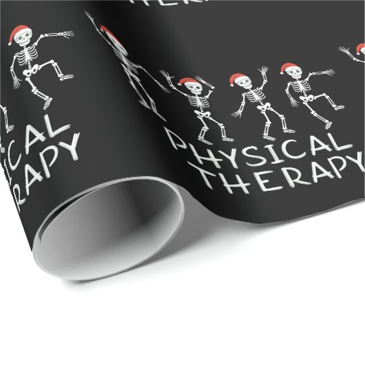 Physical Therapist Skeleton Christmas DPT Student  Cadeaupapier (Rol Hoek)