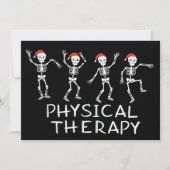 Physical Therapist Skeleton Christmas DPT Student  Feestdagenkaart (Voorkant)
