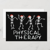 Physical Therapist Skeleton Christmas DPT Student  Feestdagenkaart (Voorkant / Achterkant)