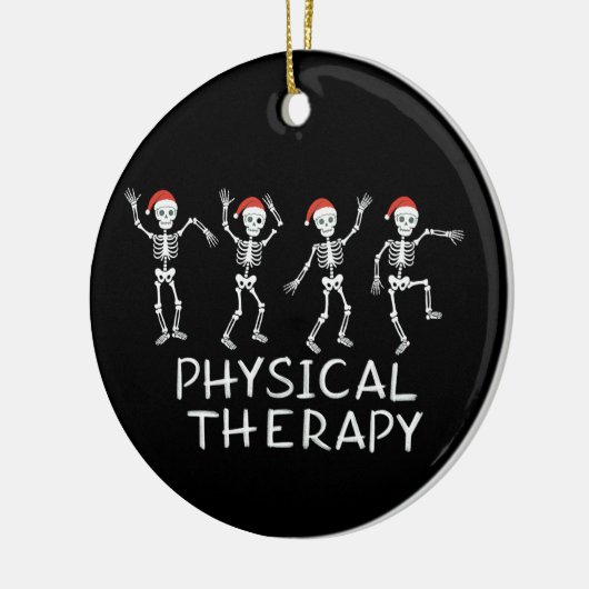 Physical Therapist Skeleton Christmas DPT Student  Keramisch Ornament (Links)