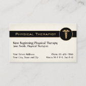 Physical Therapist Therapy Business Cards Visitekaartje (Voorkant)