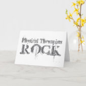 Physical Therapists Rock Kaart (Gele Bloem)