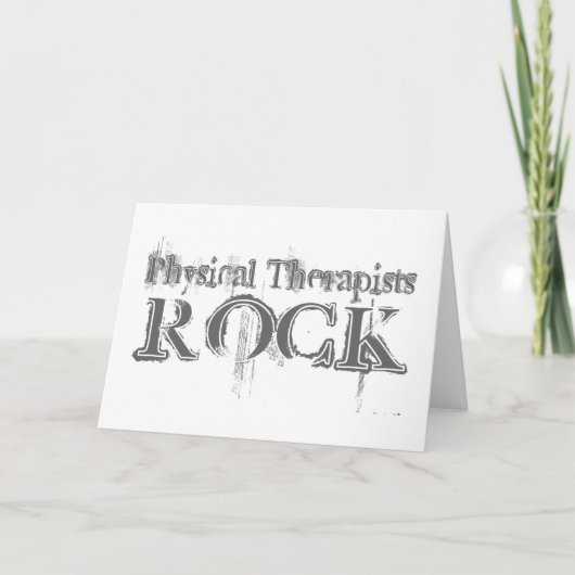 Physical Therapists Rock Kaart (Voorkant)