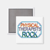Physical Therapists Rock Magneet (Voorkant / Achterkant)