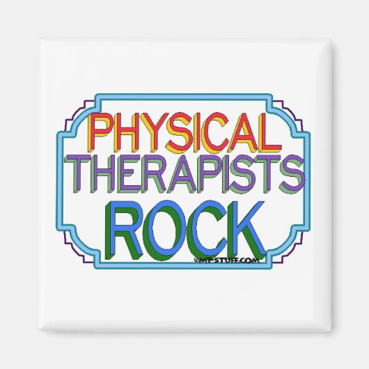 Physical Therapists Rock Magneet (Voorkant)