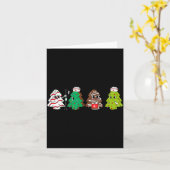 Physical Therapy Christmas Cake Tree Nurse Xmas Pa Kaart (Gele Bloem)