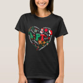 Physical Therapy Christmas Heart Pt Therast Xmas M T-shirt (Voorkant)