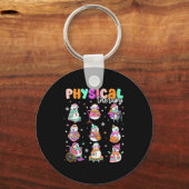 Physical Therapy Christmas Shirt Pt Christmas Snow Sleutelhanger (Voorkant)