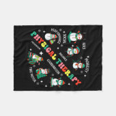 Physical Therapy Christmas Snowman Pt Physical The Fleece Deken (Voorkant (Horizontaal))