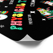 Physical Therapy Christmas Snowman Pt Physical The Poster (Hoek)