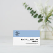 Physical Therapy Clinic Professional Logo QR Visitekaartje (Staand voorkant)
