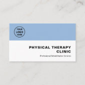 Physical Therapy Clinic Professional Logo QR Visitekaartje (Voorkant)