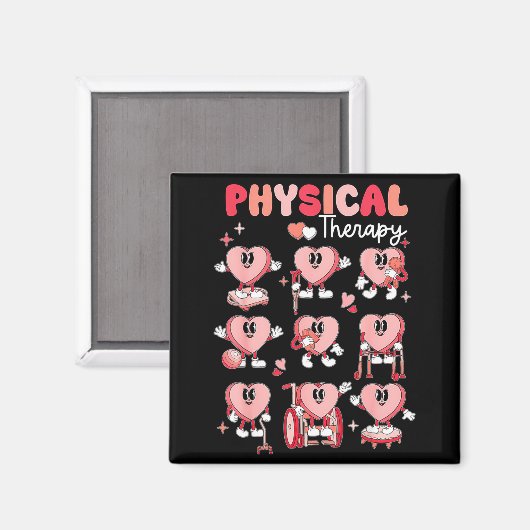 Physical Therapy Cute Candy Heart Valentines Pt Th Magneet (Voorkant / Achterkant)