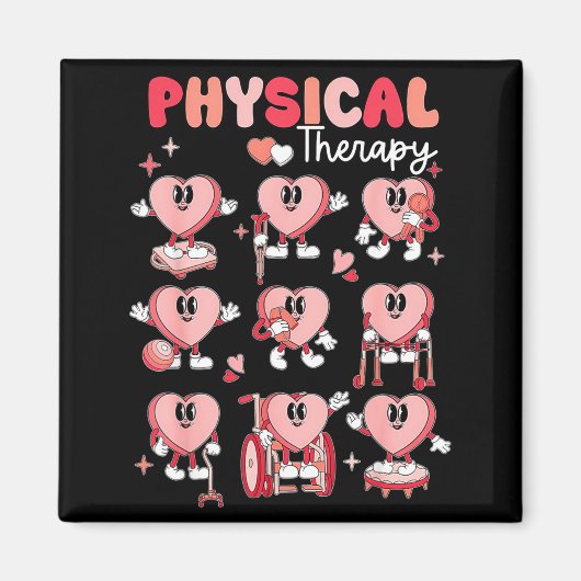Physical Therapy Cute Candy Heart Valentines Pt Th Magneet (Voorkant)