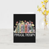 Physical Therapy Floral Book Easter PT Physical Kaart (Gele Bloem)