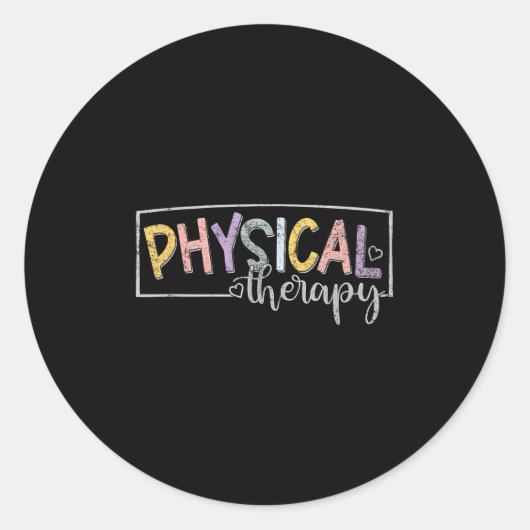 Physical Therapy Funny Physical Therast Pt Therast Ronde Sticker (Voorkant)