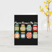 Physical Therapy Is My Jam Pt Therast Rehab Fitnes Kaart (Gele Bloem)