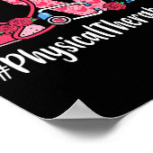 Physical Therapy Love Valentine Day Women Heart Ap Poster (Hoek)