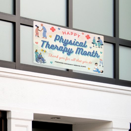 Physical Therapy Month Banner (Buitenkant Gebouw)