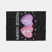 Physical Therapy Nurse Valentine's Candy Nursing S Fleece Deken (Voorkant (Horizontaal))