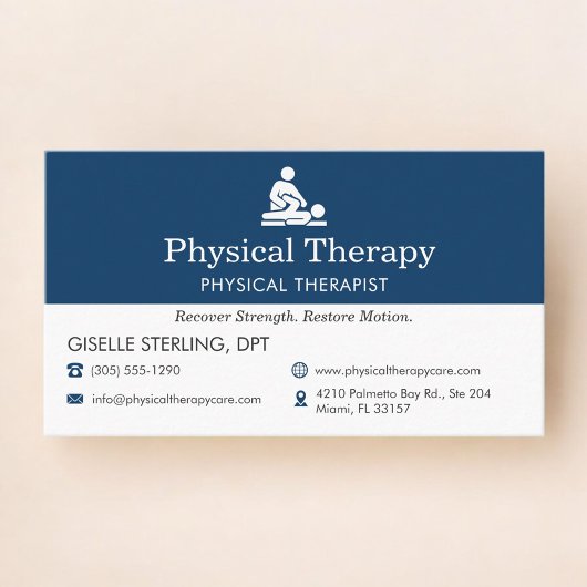 Physical Therapy Office  Visitekaartje