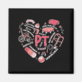 Physical Therapy Pt Valentine Heart Shape Physical Magneet (Voorkant)