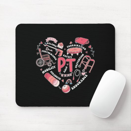 Physical Therapy Pt Valentine Heart Shape Physical Muismat (Met muis)