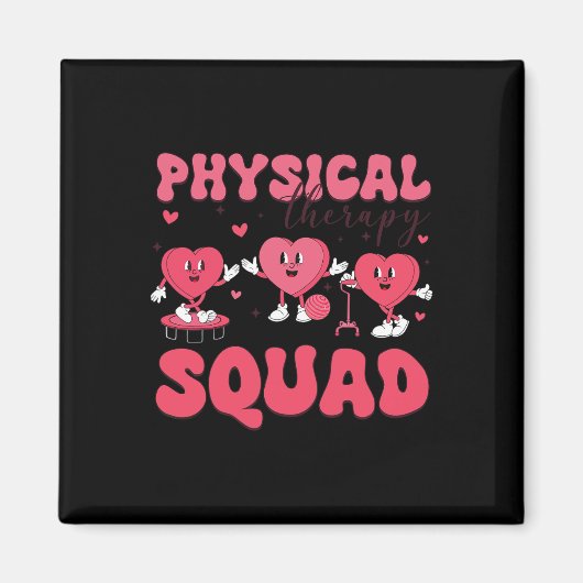 Physical Therapy Squad Valentijnsdag Pt Pta Vale Magneet (Voorkant)