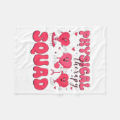 Physical Therapy Squad Valentines Day Pt Pta Vale  Fleece Deken (Voorkant (Horizontaal))