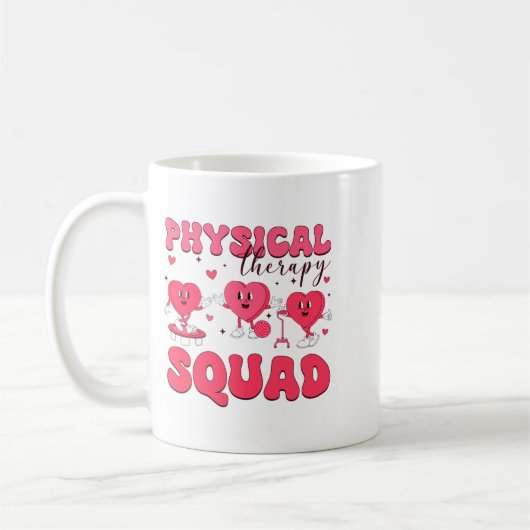 Physical Therapy Squad Valentines Day Pt Pta Vale  Koffiemok (Links)