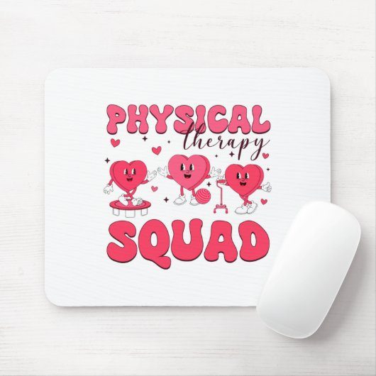 Physical Therapy Squad Valentines Day Pt Pta Vale  Muismat (Met muis)