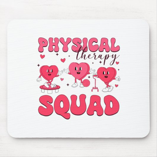 Physical Therapy Squad Valentines Day Pt Pta Vale  Muismat (Voorkant)