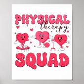 Physical Therapy Squad Valentines Day Pt Pta Vale  Poster (Voorkant)