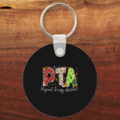 Physical Therapy Therast Istant Pta Santa Christma Sleutelhanger (Voorkant)