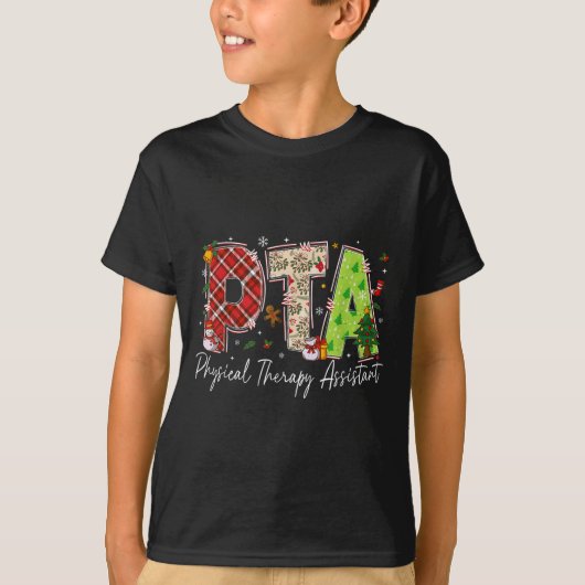 Physical Therapy Therast Istant Pta Santa Christma T-shirt (Voorkant)