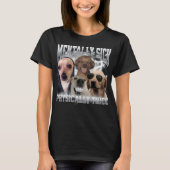 Physically Thicc Funny Dog Meme Bootleg Graphic T-shirt (Voorkant)