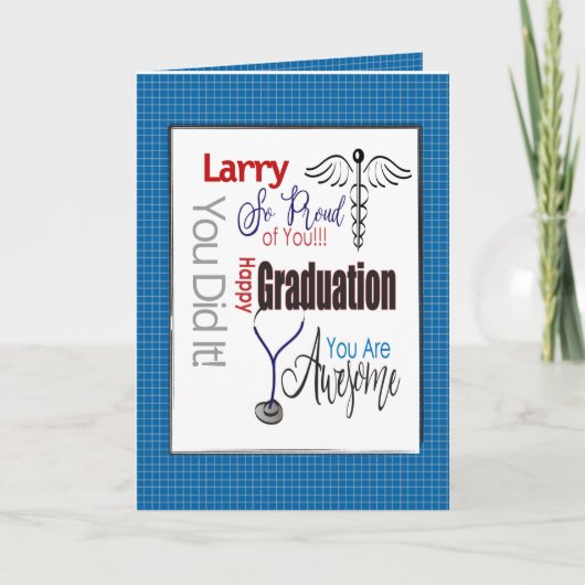 Physican Assistant Doctor Pharmacist Afstuderen Kaart (Voorkant)