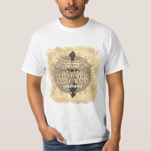 Physician Assistant Caduceus T-shirt (Voorkant)