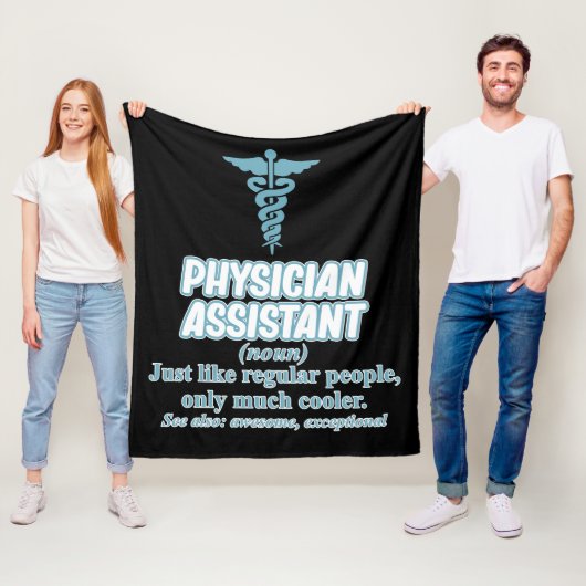 Physician Assistant Definition PA Medical Students Fleece Deken (In situ)