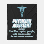 Physician Assistant Definition PA Medical Students Fleece Deken (Voorkant)