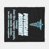Physician Assistant Definition PA Medical Students Fleece Deken (Voorkant (Horizontaal))