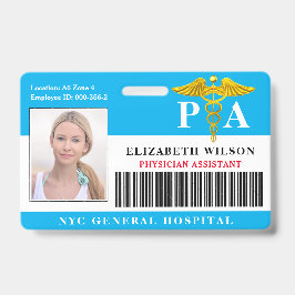 PHYSICIAN ASSISTANT | Foto-ID Ziekenhuiswerknemer Badge